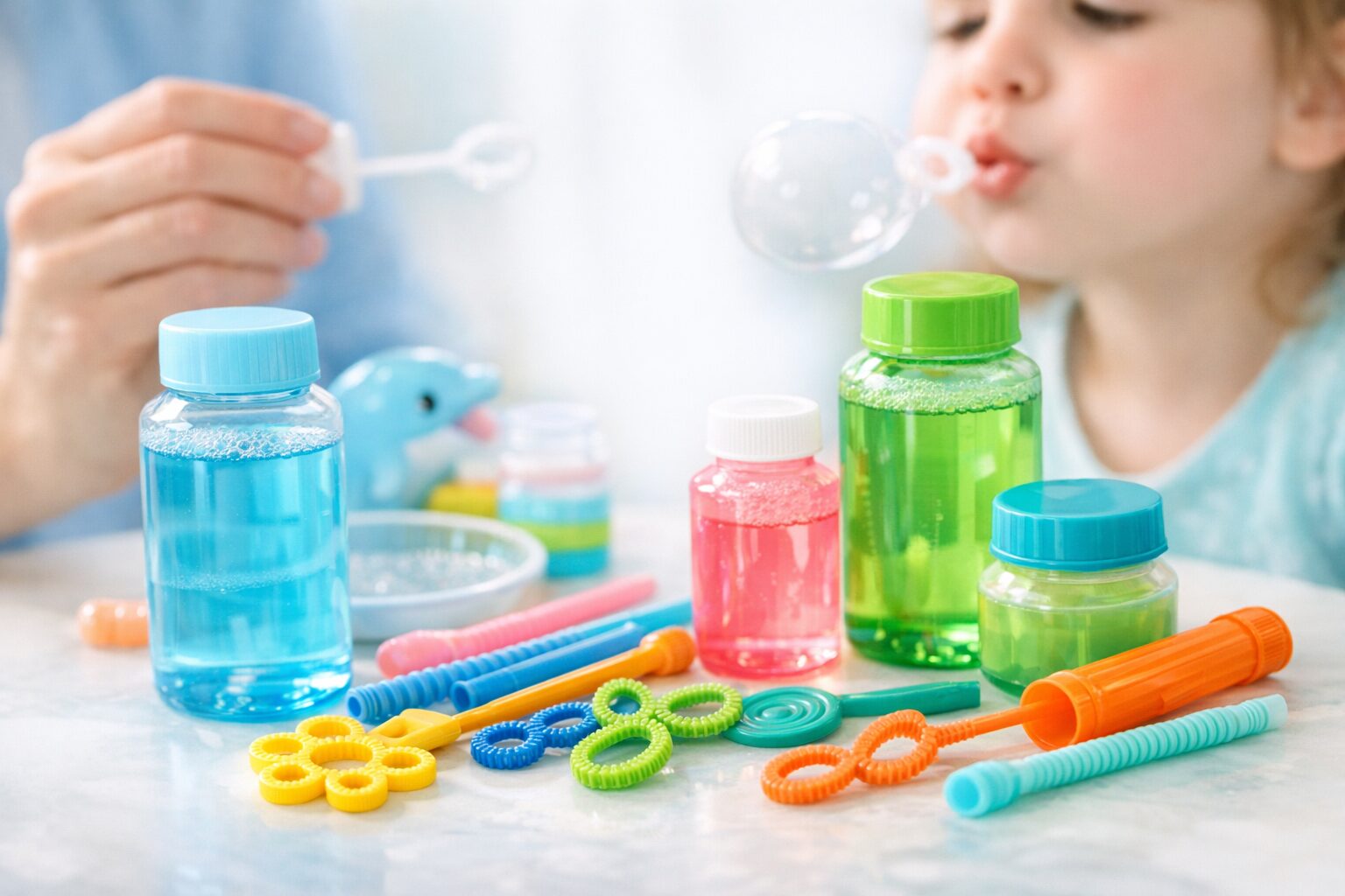 Bubbles for Speech Therapy Oral Motor Practice at Home